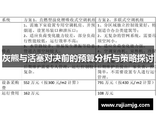 灰熊与活塞对决前的预算分析与策略探讨